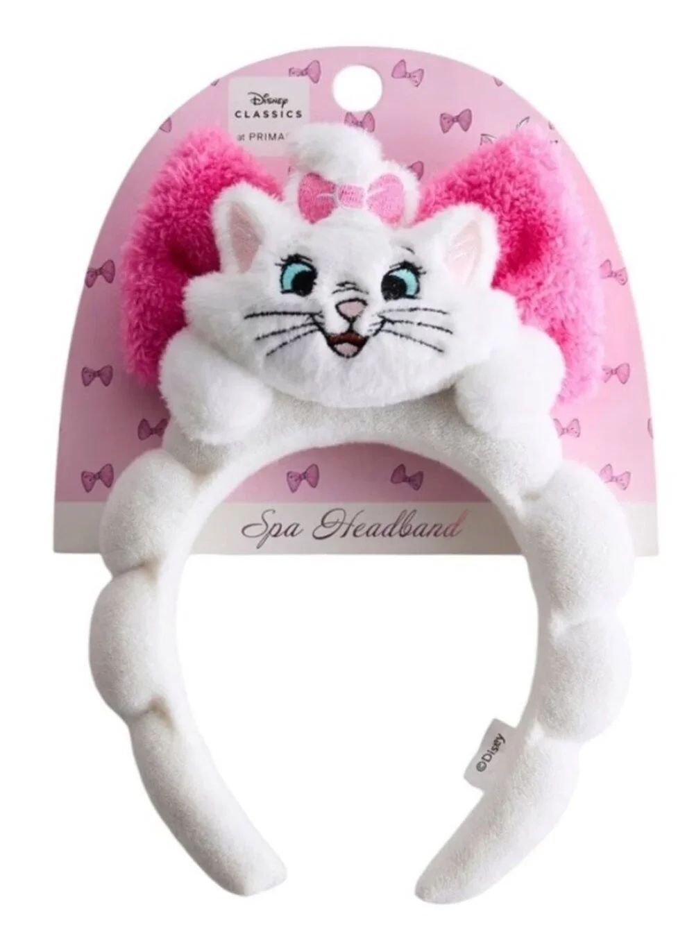 Disney Aristocats Marie Primark Spa Headband One Size Faux Fur Plush Cat New